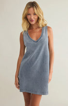 Load image into Gallery viewer, SLOANE V NECK DENIM DRESS