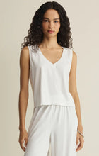 Load image into Gallery viewer, SLOANE V NECK TOP WHITE