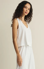 Load image into Gallery viewer, SLOANE V NECK TOP WHITE