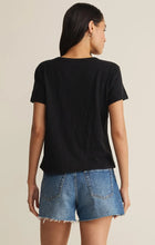Load image into Gallery viewer, JUNIE SLUB TEE - BLK