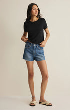 Load image into Gallery viewer, JUNIE SLUB TEE BLACK
