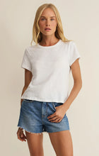 Load image into Gallery viewer, JUNIE SLUB TEE - WHITE