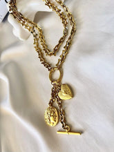 Load image into Gallery viewer, GOLD CHARM LARIAT LONG NECKLACE
