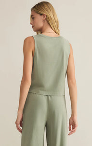 SLOANE V NECK HUNTERGREEN