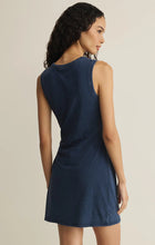 Load image into Gallery viewer, MATTE JERSEY DENIM DRESS INDIGO
