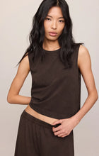 Load image into Gallery viewer, SLOANE JERSEY MUSCLE TANK - DARK CHOCOLATE *TOP SELLER
