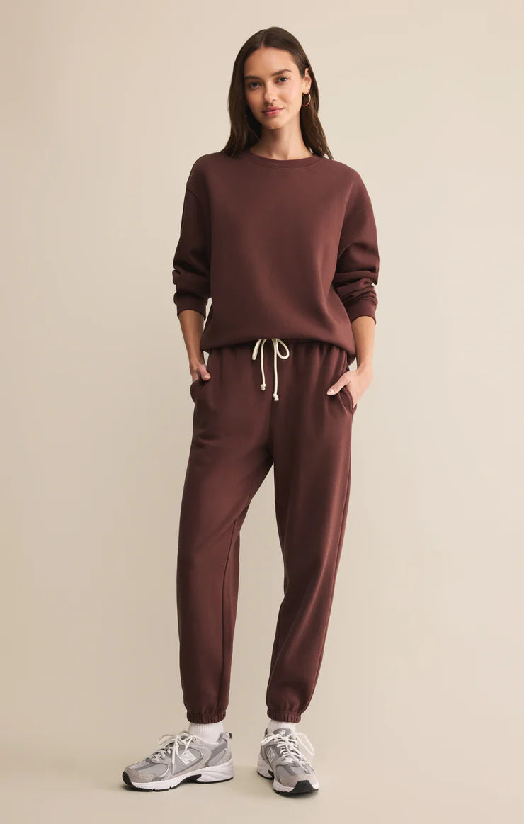 STADIUM COTTON JOGGER - SANDALWOOD