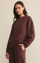 Load image into Gallery viewer, BOYFRIEND COTTON SWEATSHIRT - SANDALWOOD

