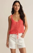 Load image into Gallery viewer, TATE LACE UP SWEATER GELATO
